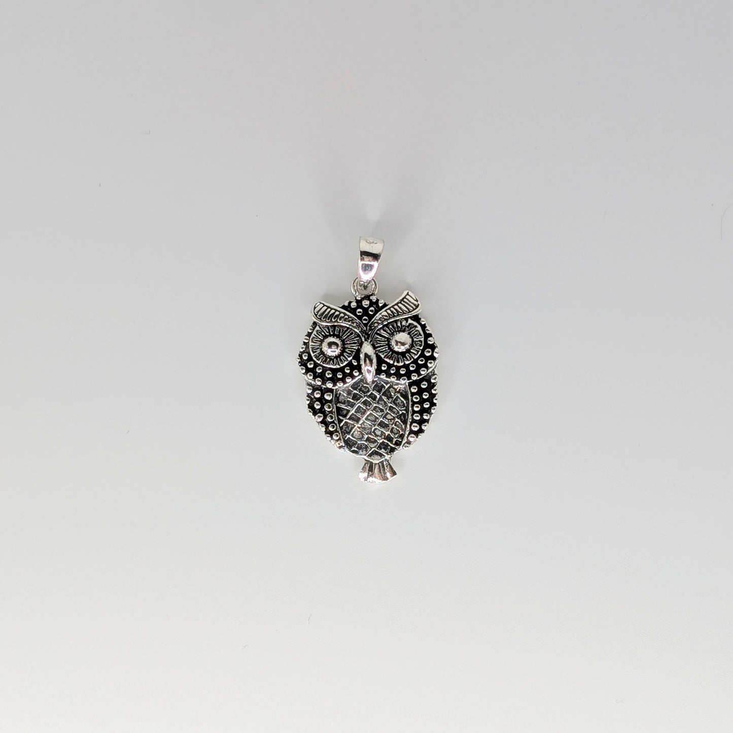 925 Sterling Silver Owl Pendant
