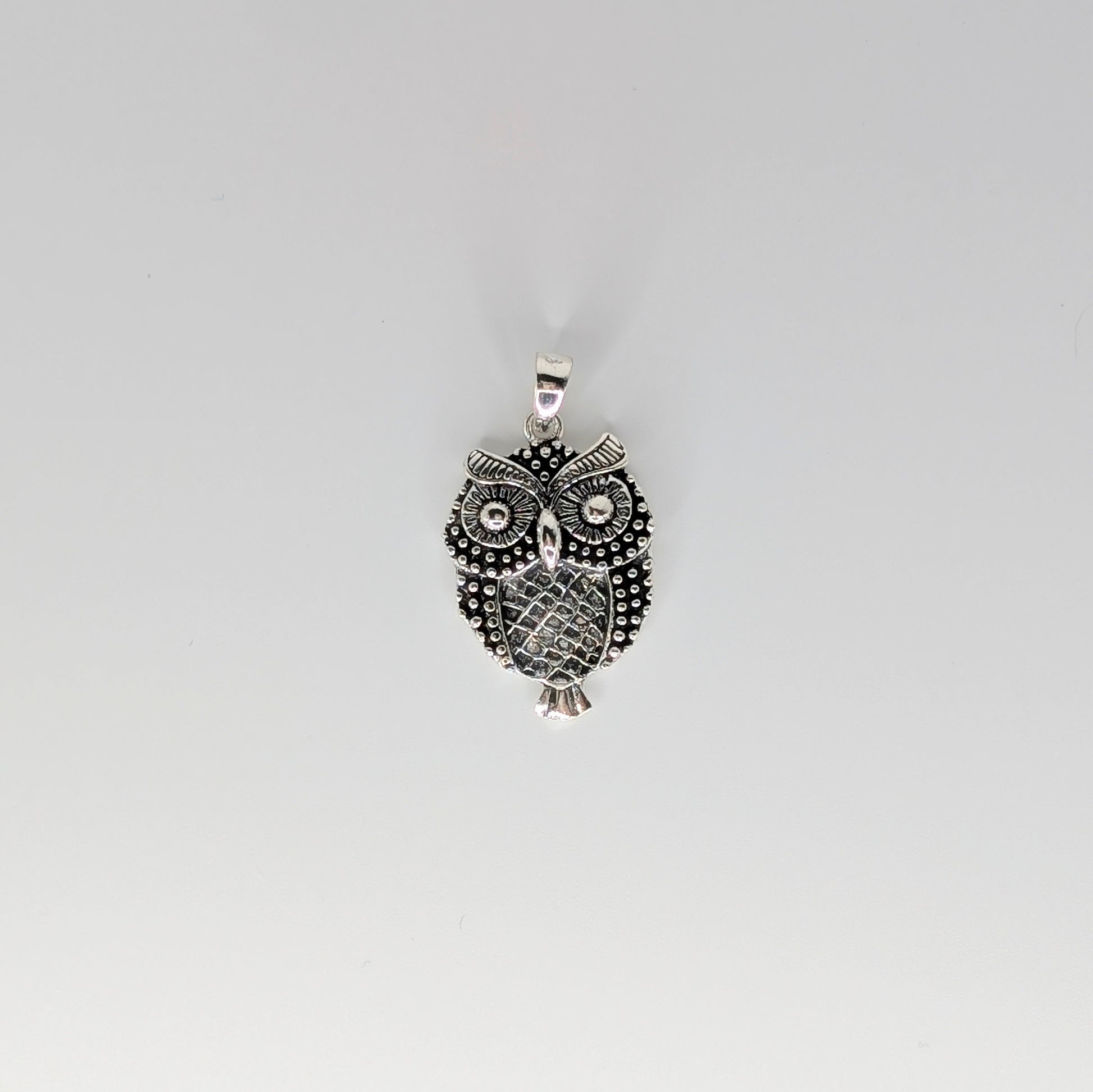 925 Sterling Silver Owl Pendant