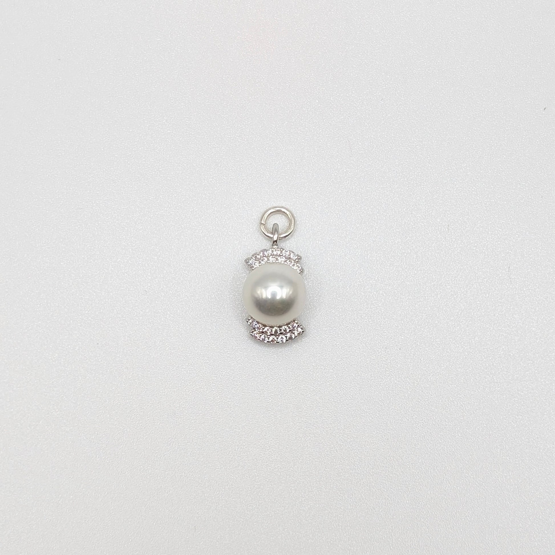 925 Sterling Silver Pearl Necklace Set with Peal Pendant, Earrings and a Ring