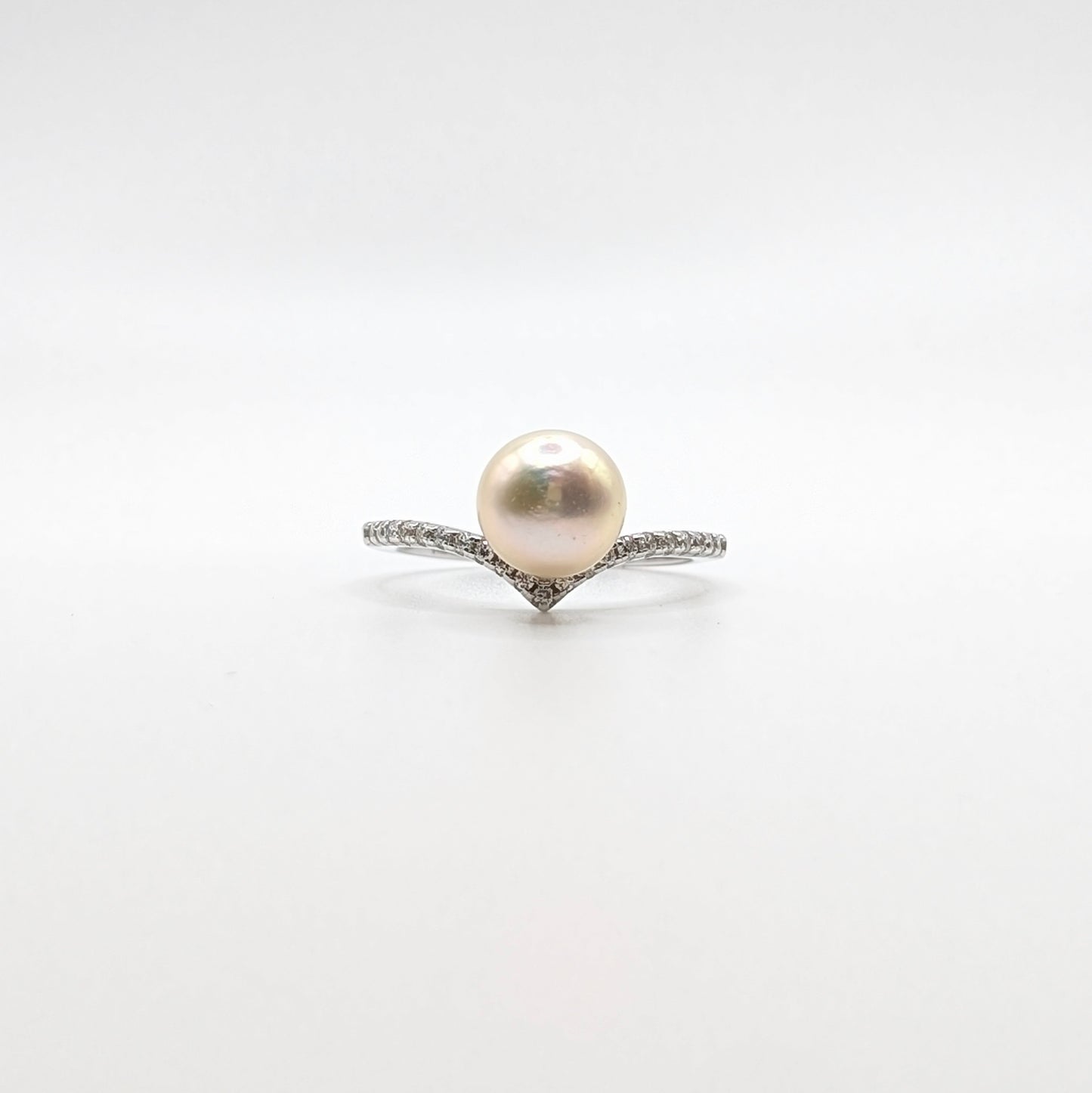 925 Sterling Silver Pearl Ring Elegant Wear