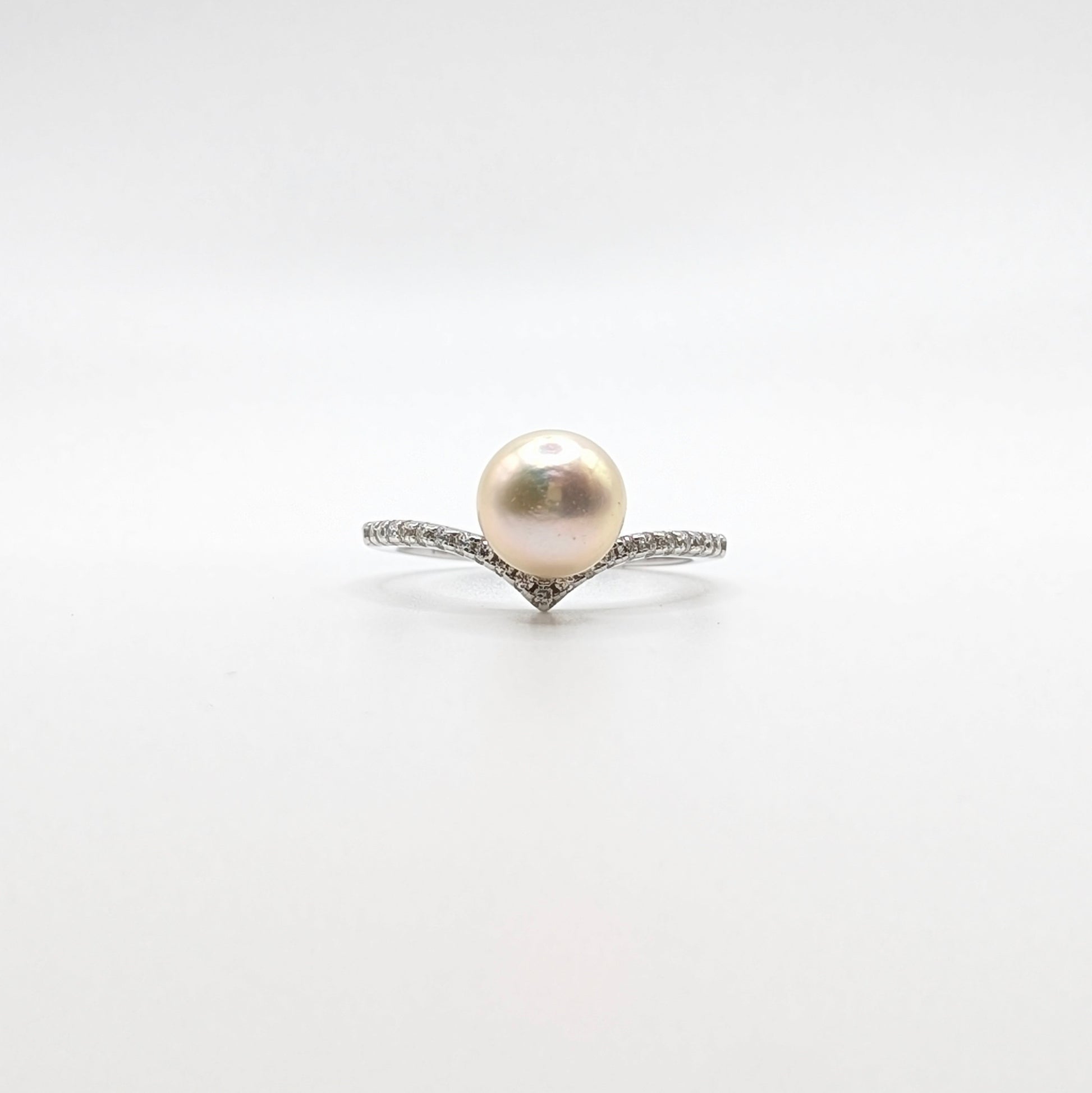 925 Sterling Silver Pearl Ring Elegant Wear