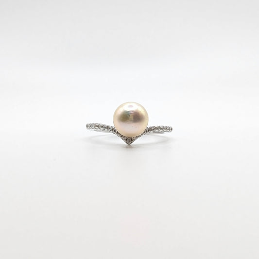 925 Sterling Silver Pearl Ring Elegant Wear