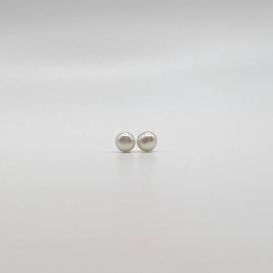 925 Sterling Silver Pearl Studs 5mm