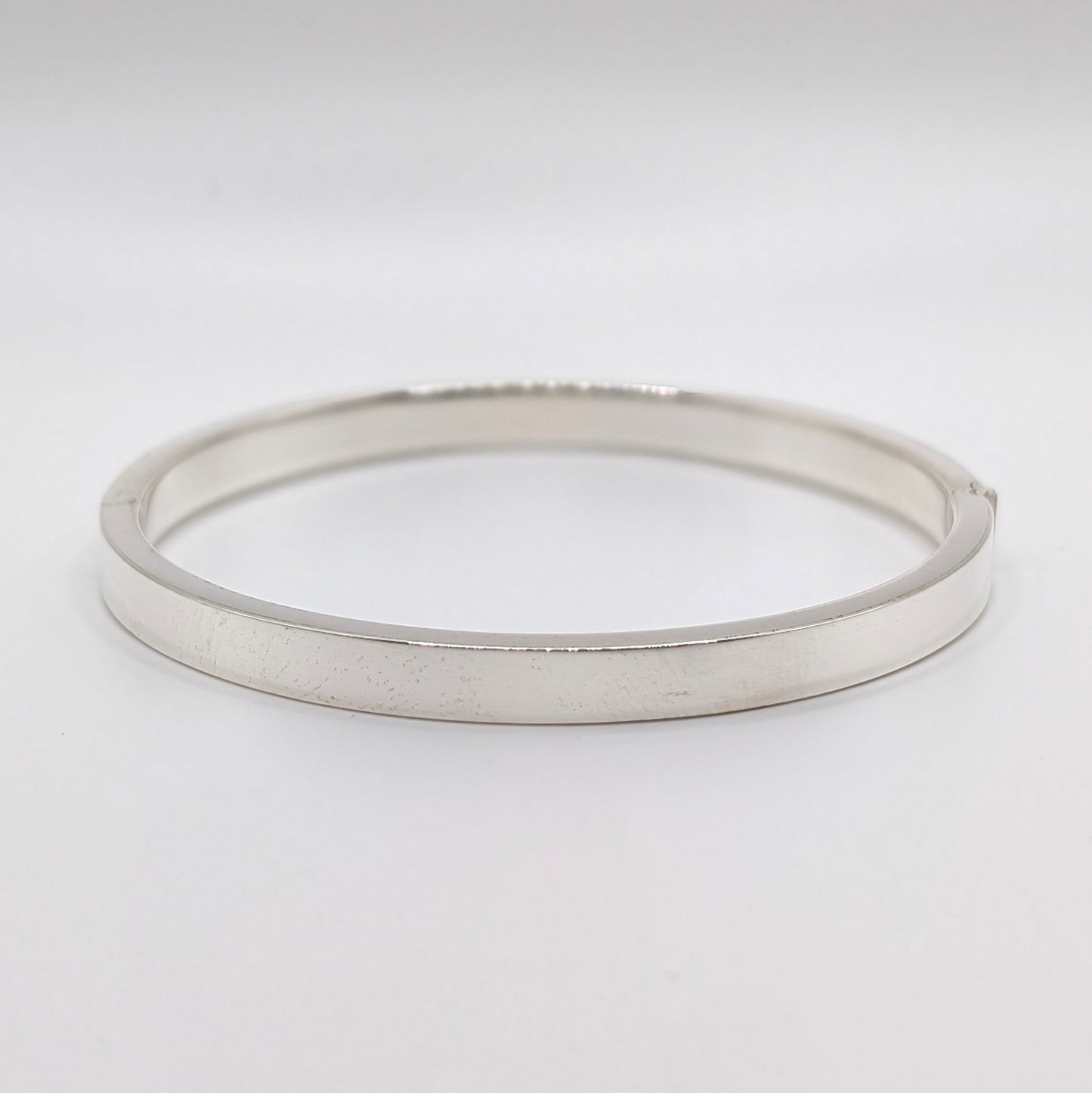 925 Sterling Silver Plain Bangle Bracelet 5mm