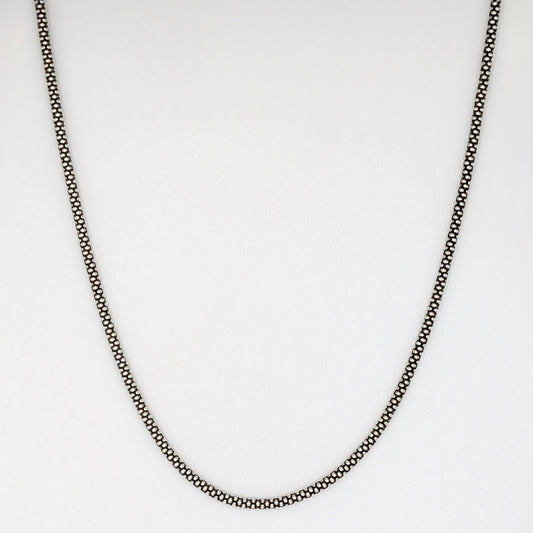 925 Sterling Silver Popcorn Chain - Sizes: 18", 20", 22" & 24"