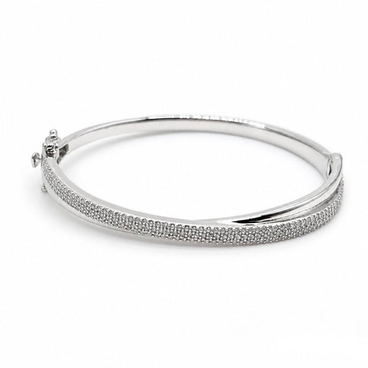 925 Sterling Silver Puzzle Bracelet Elegant 