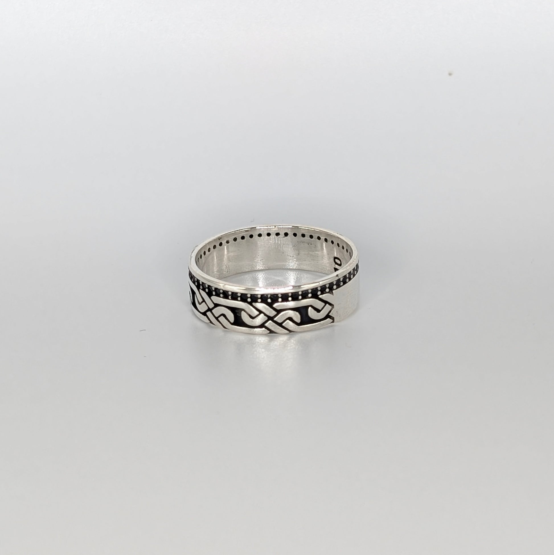 925 Sterling Silver Puzzle Ring Unisex