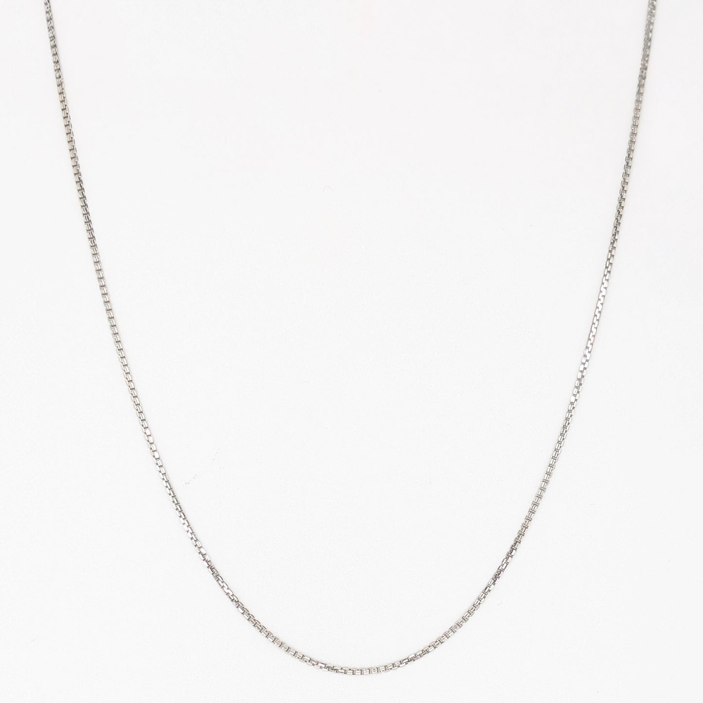 925 Sterling Silver Box Chain 18" - Unisex