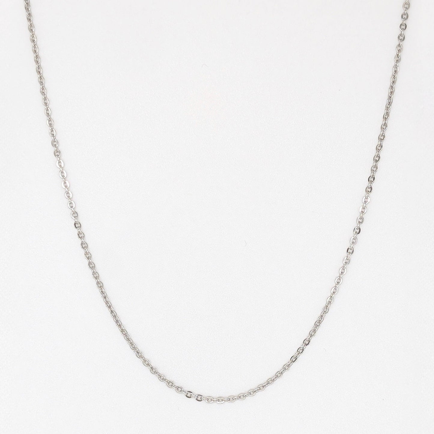 925 Sterling Silver Cable Chain Rhodium Plated
