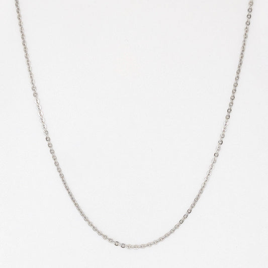 925 Sterling Silver Cable Chain Rhodium Plated