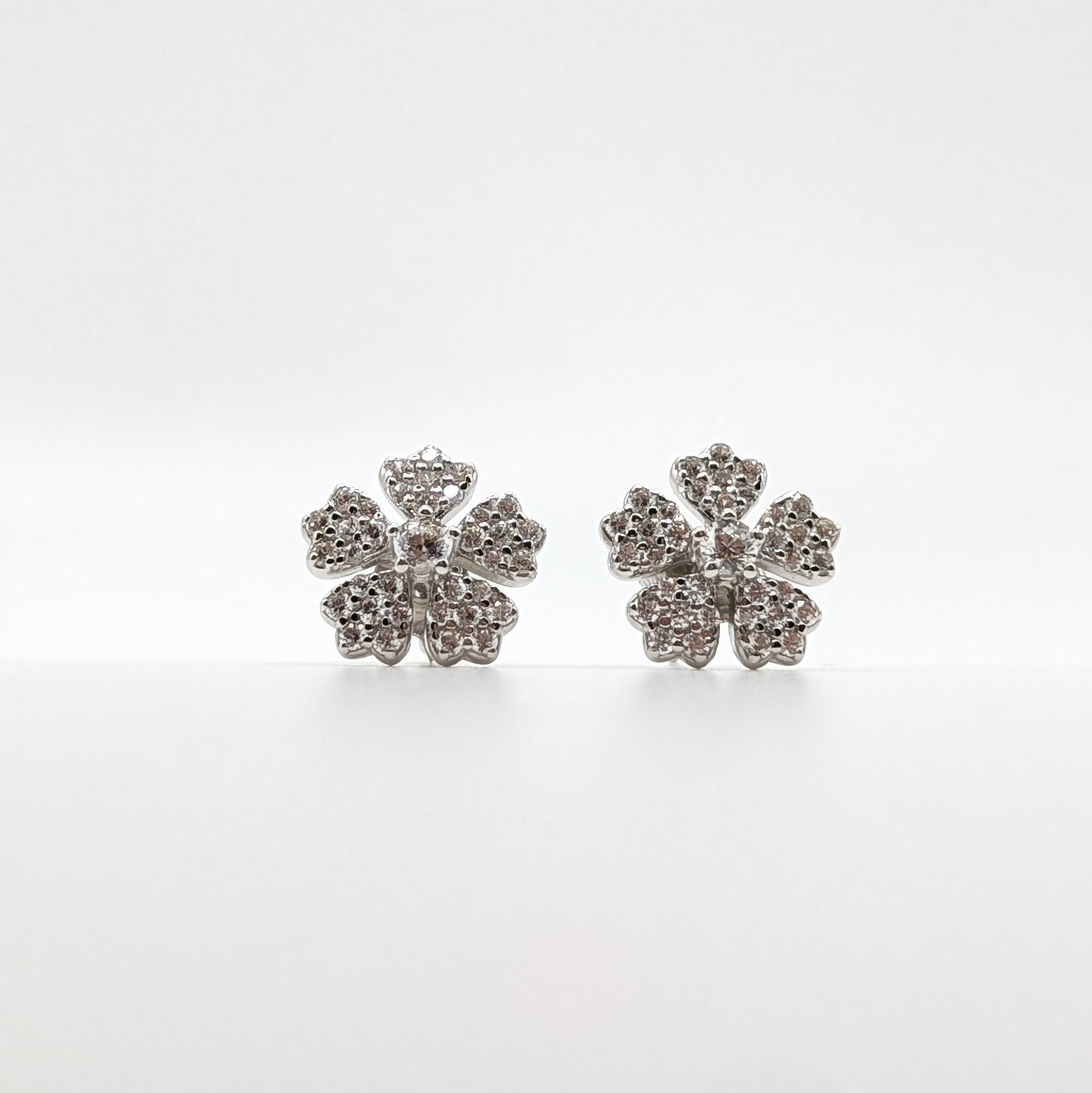 925 Sterling Silver Sakura Studs Earrings