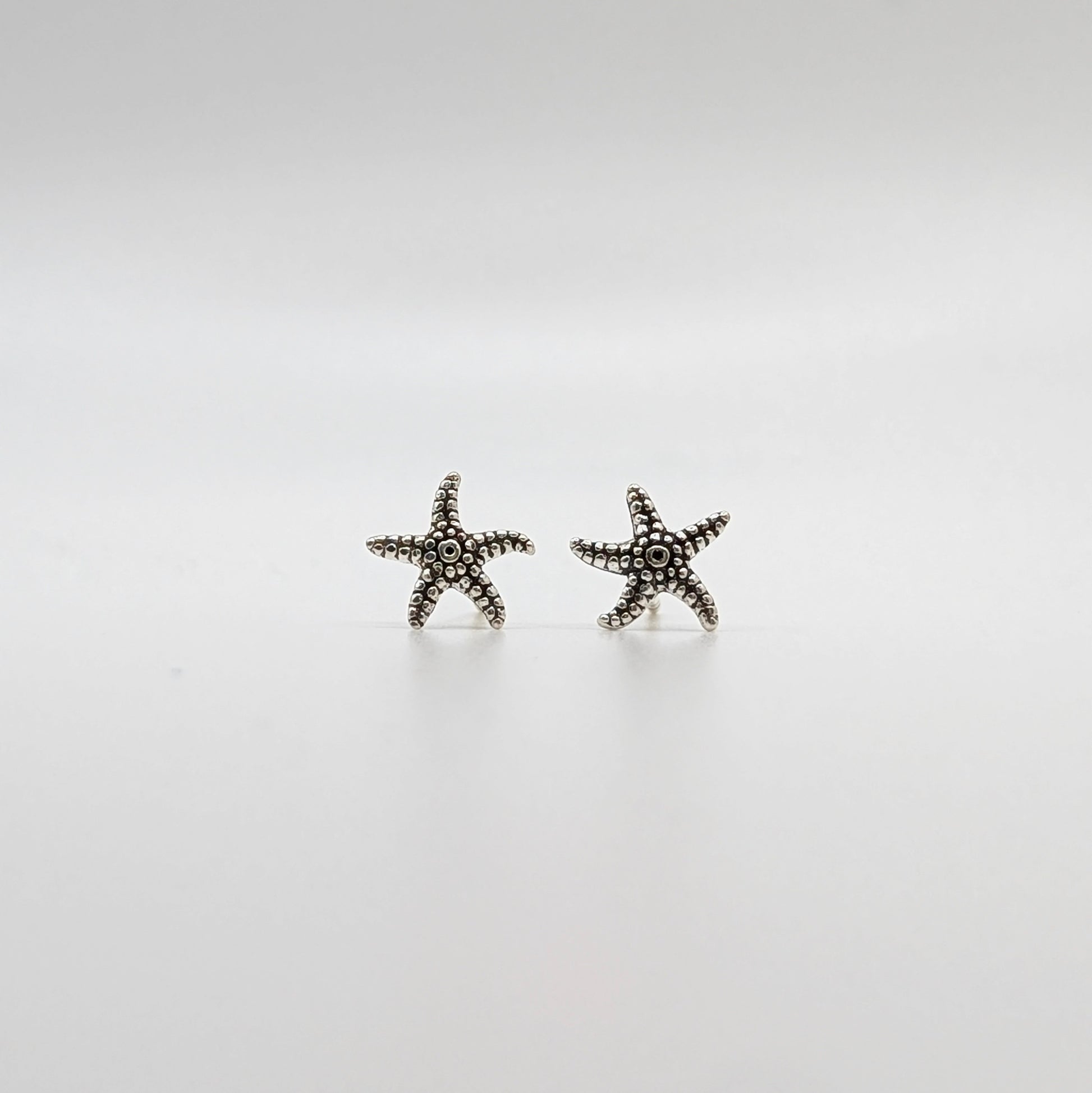 925 Sterling Silver Starfish Stud Earrings Unisex