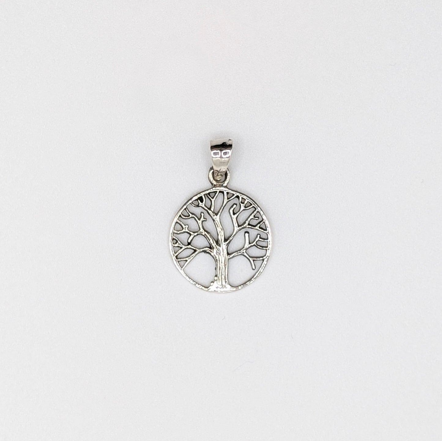 925 Sterling Silver Tree Pendant Unisex