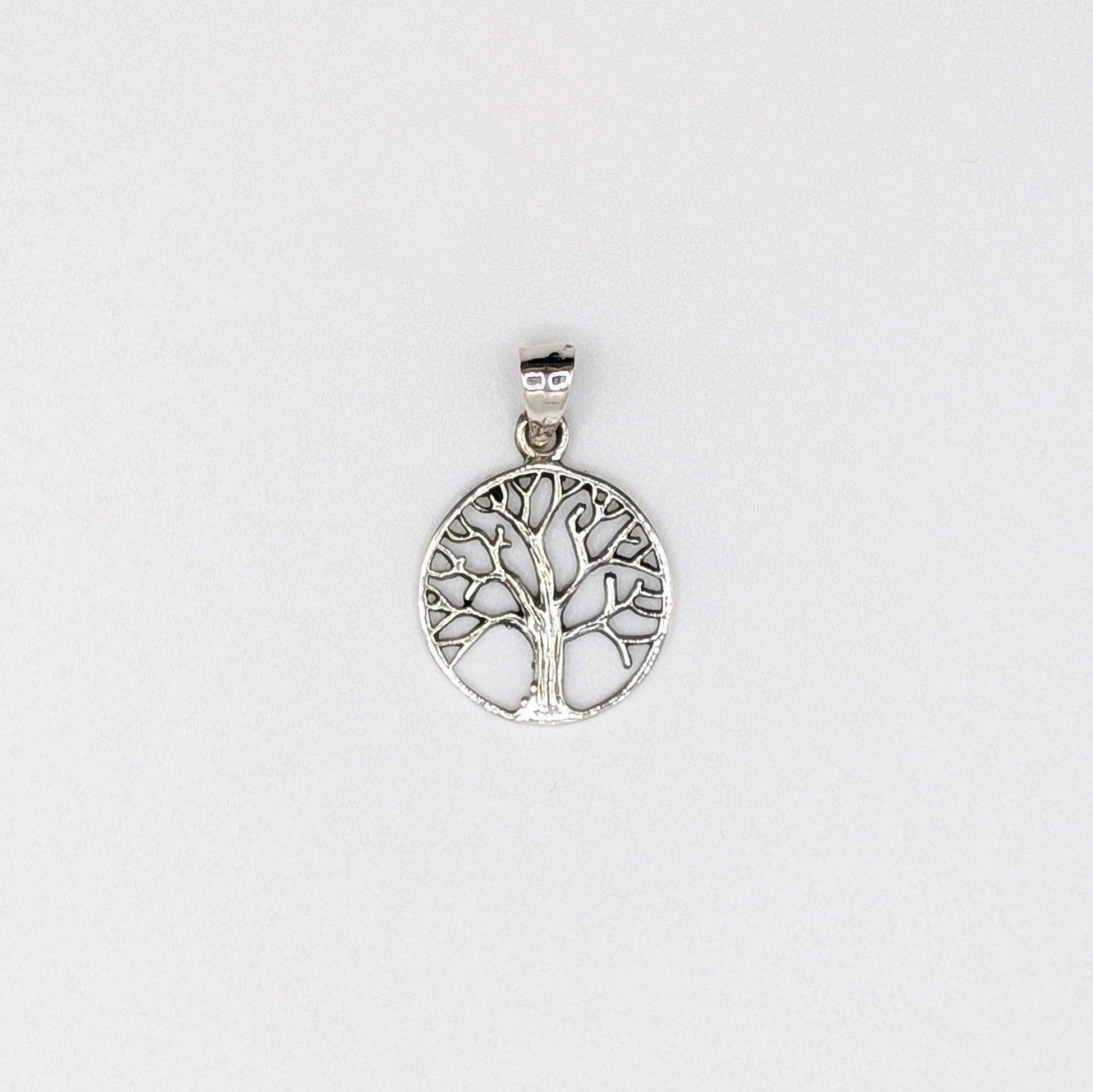 925 Sterling Silver Tree Pendant Unisex