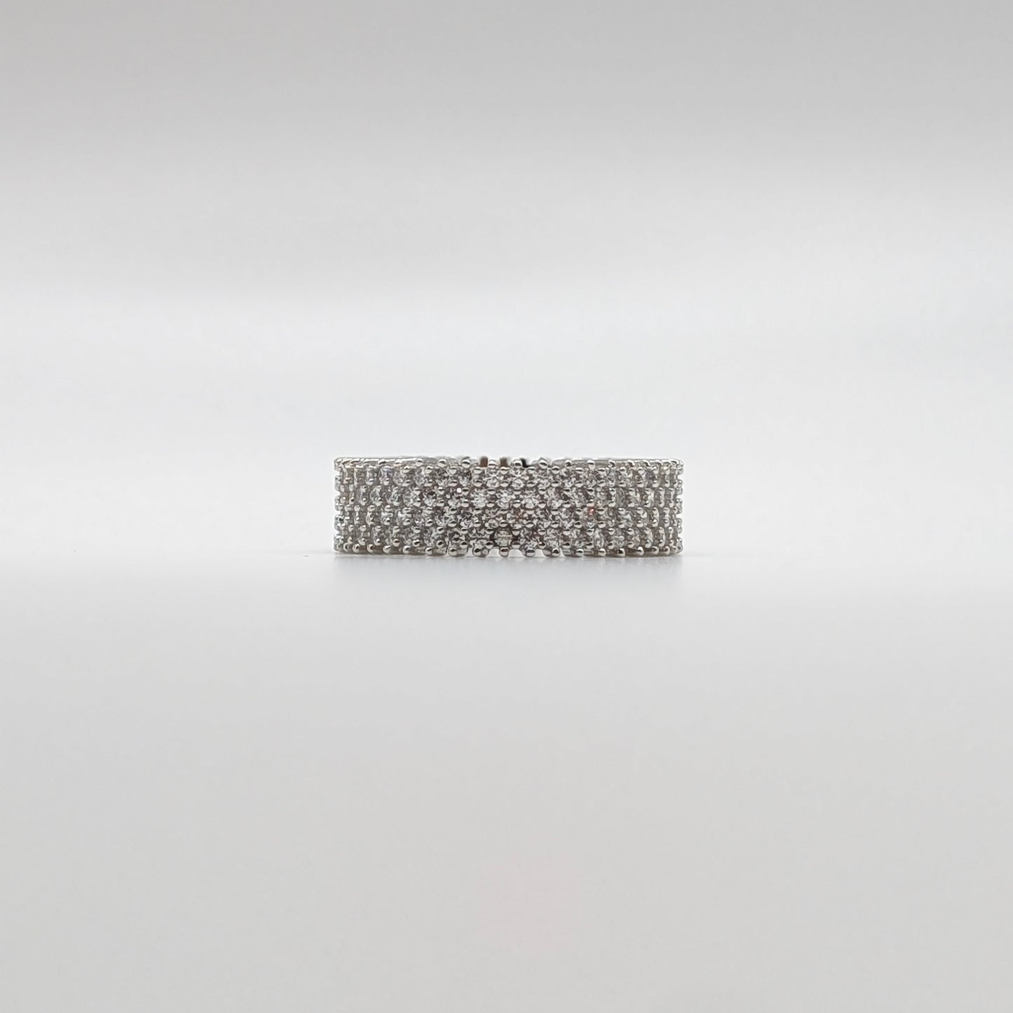 925 Sterling Silver Zircon Band Ring