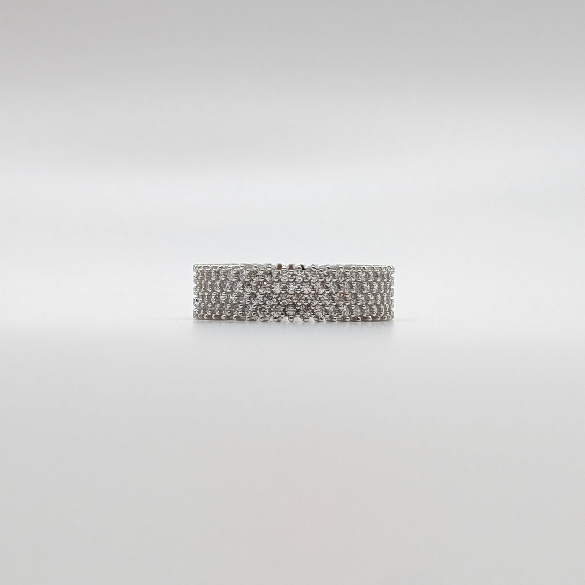925 Sterling Silver Zircon Band Ring