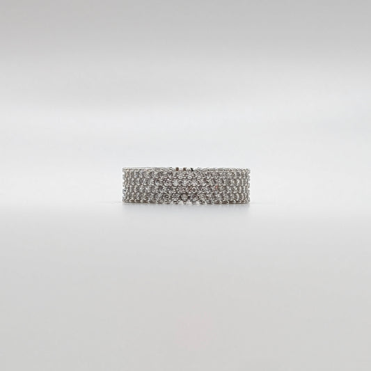 925 Sterling Silver Zircon Band Ring