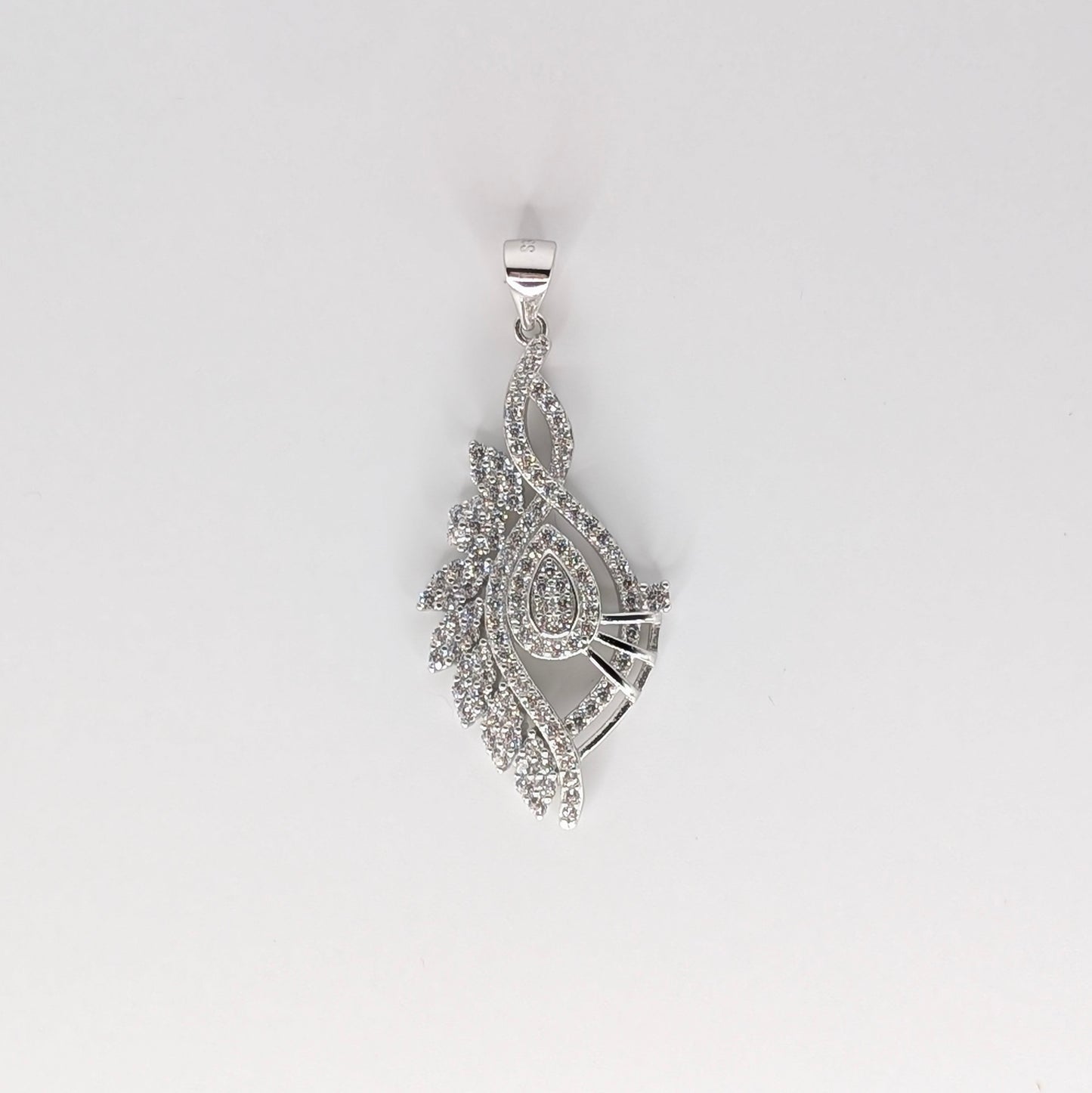 925 Sterling Silver Eye Pendant Zircon